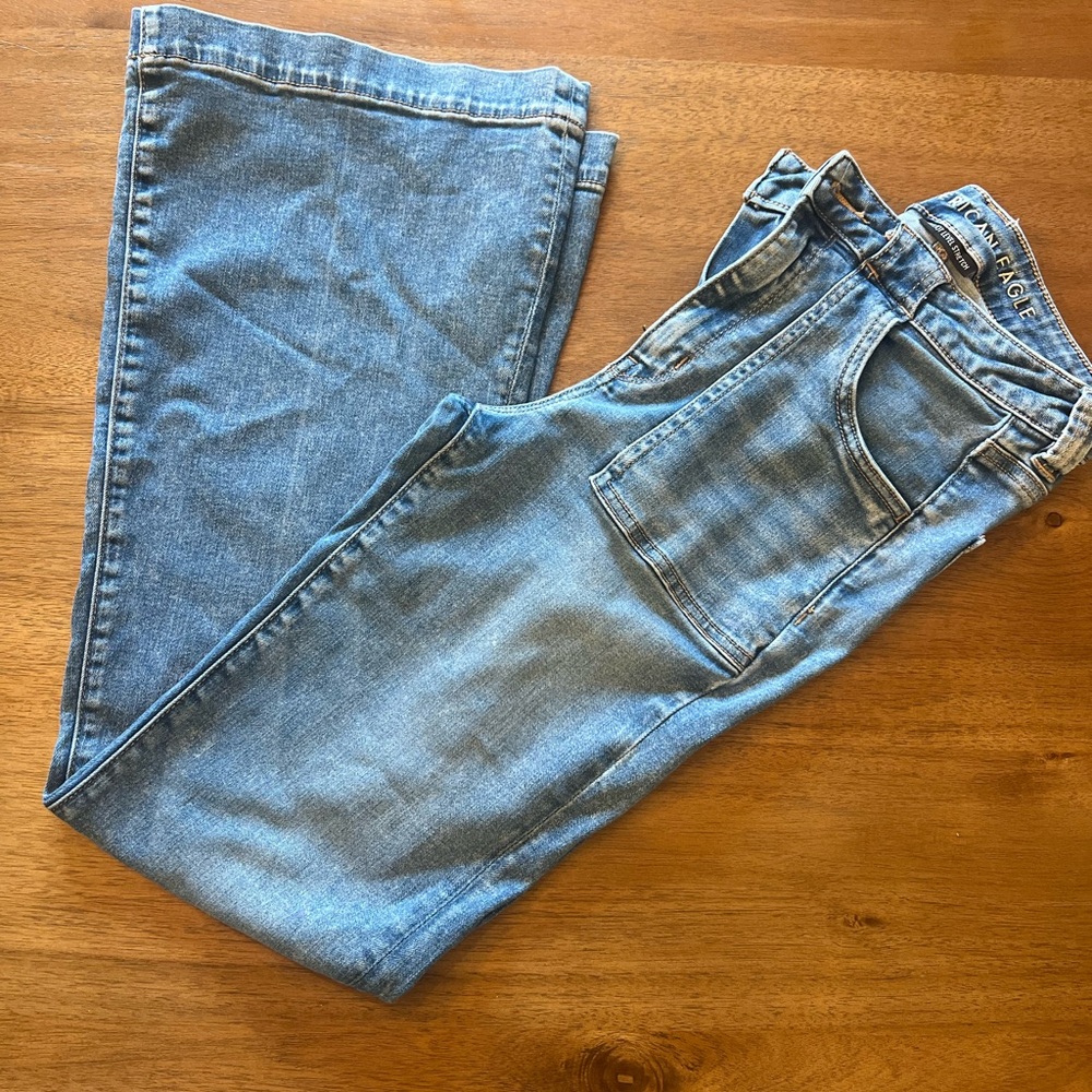 American Eagle Outfitters Light Blue Flare Jeans